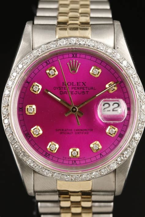 pink and gold rolex|gold rolex pink face.